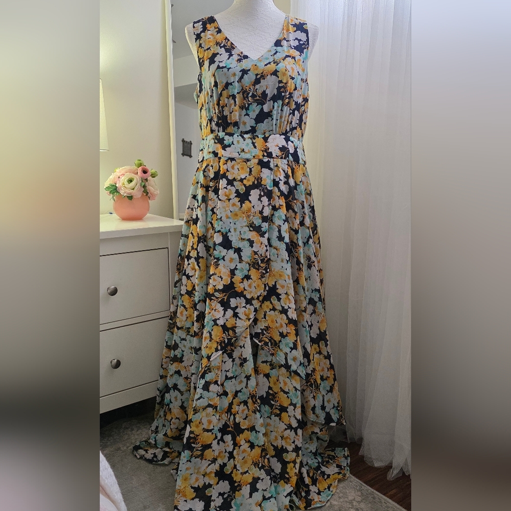 NWOT Jessica London Flyaway Georgette Dress 12W